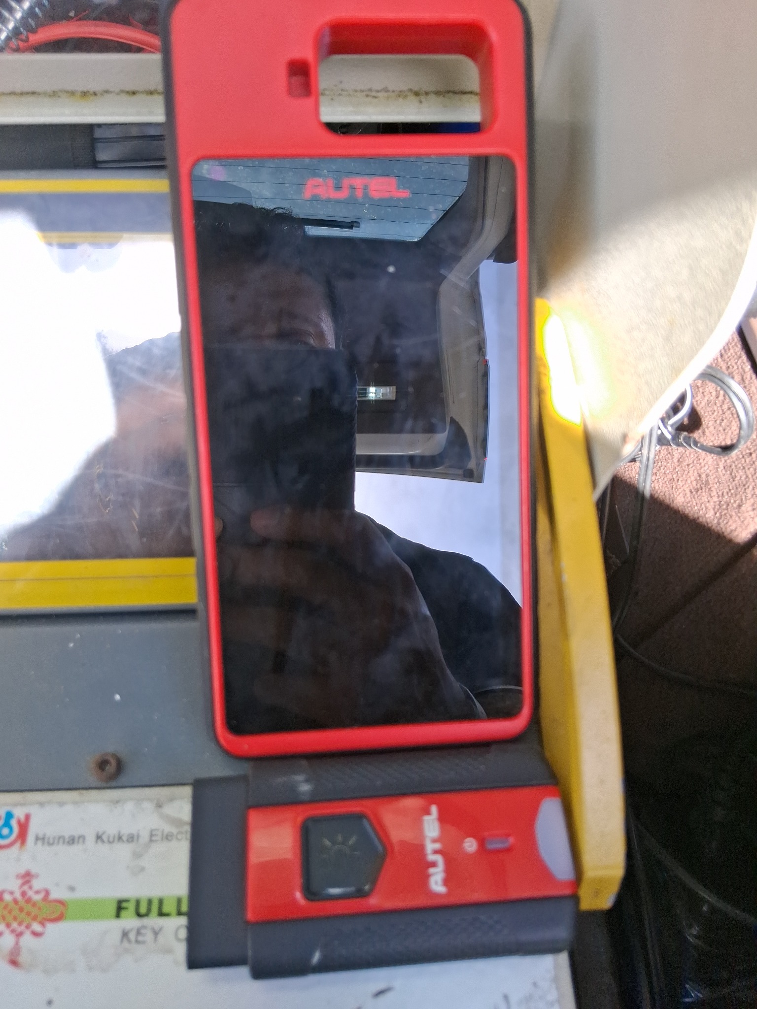 Autel key programming device used by locksmith